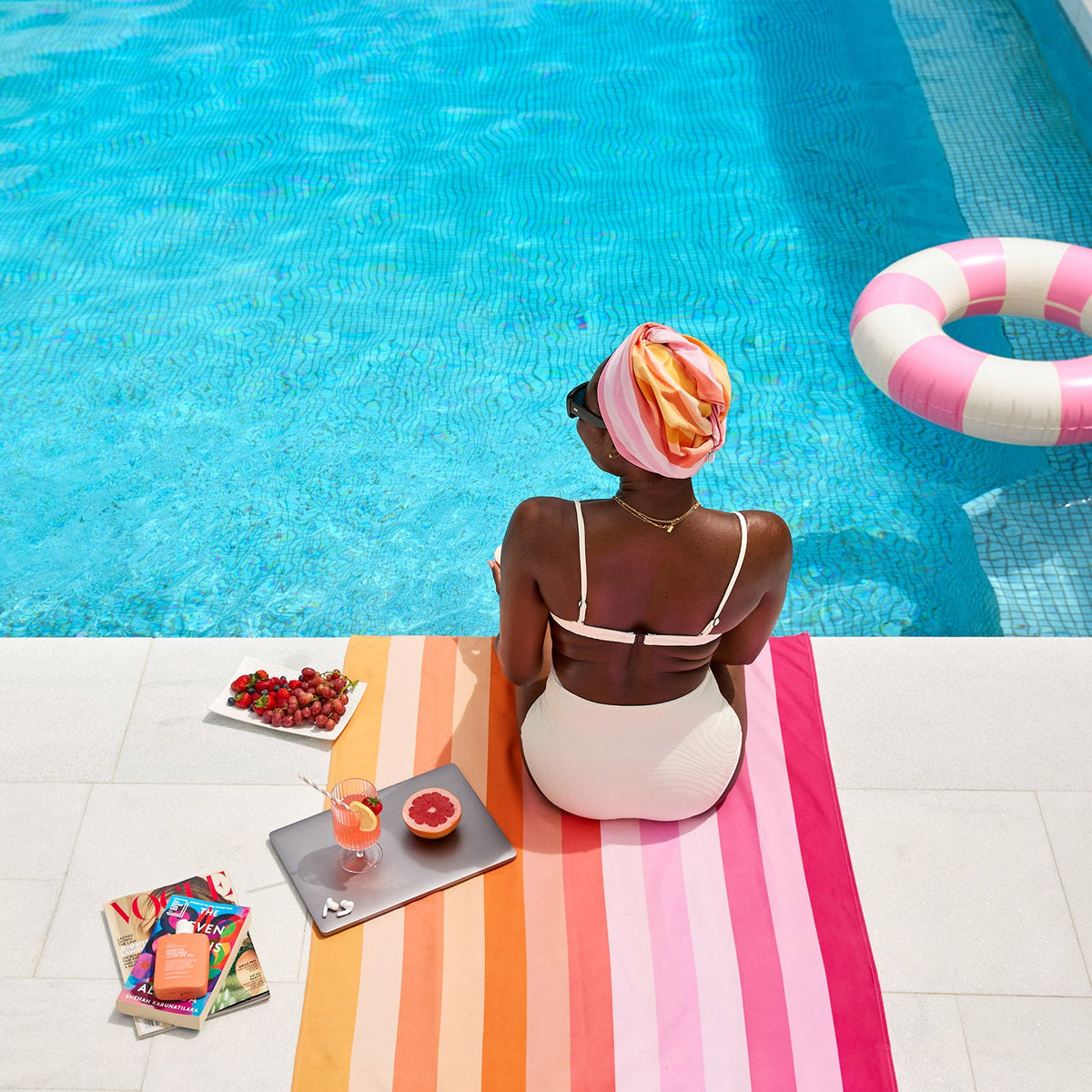 TOALLA DOCK & BAY SUMMER MIAMI 1 16,95 SORBET - XL