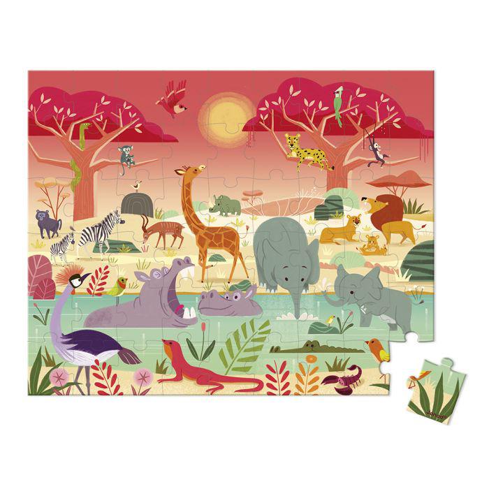 PUZZLE - LA RESERVA DE ANIMALES- 54 PZAS