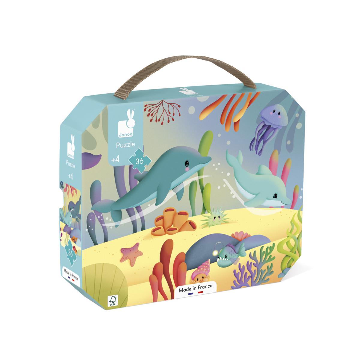 PUZZLE DE LOS ANIMALES MARINOS - 36 PIEZAS