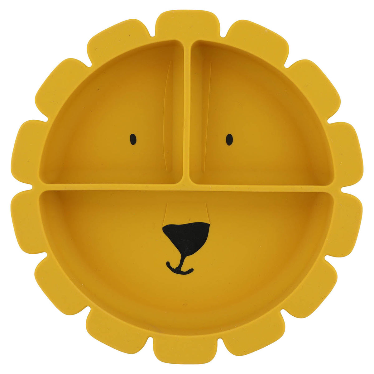 Plato compartimentado de silicona con ventosa - Mr. Lion
