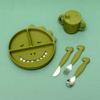 Set de cubiertos de silicona de 3 piezas - Mr. Dino