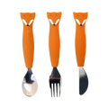 Set de cubiertos de silicona de 3 piezas - Mr. Fox