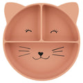 Plato compartimentado de silicona con ventosa - Mrs. Cat