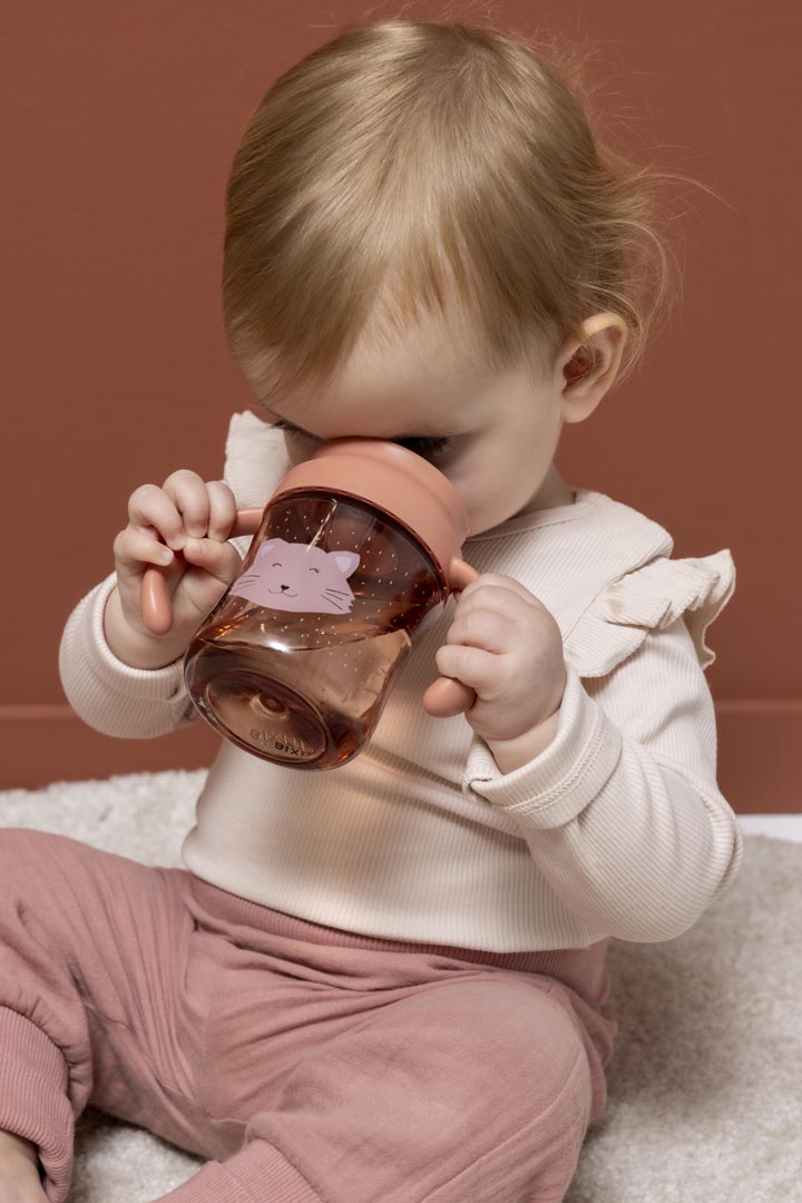 Taza de aprendizaje con asas - Mrs. Cat
