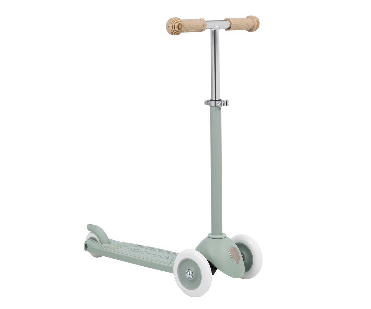 Patinete Banwood Eco + Cesta Pin & Ride Clay y Pines Dinosaurios