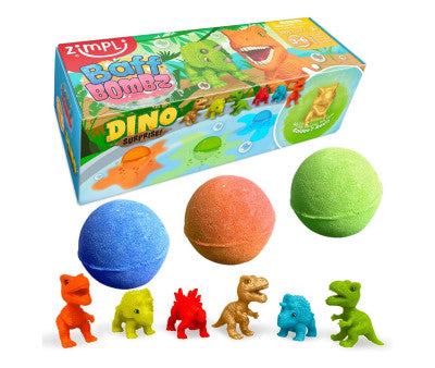 PACK 3 BOMBAS DE BAÑO SURPRISE DINOS