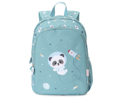 Mochila Mediana Pandas in Space + Llavero