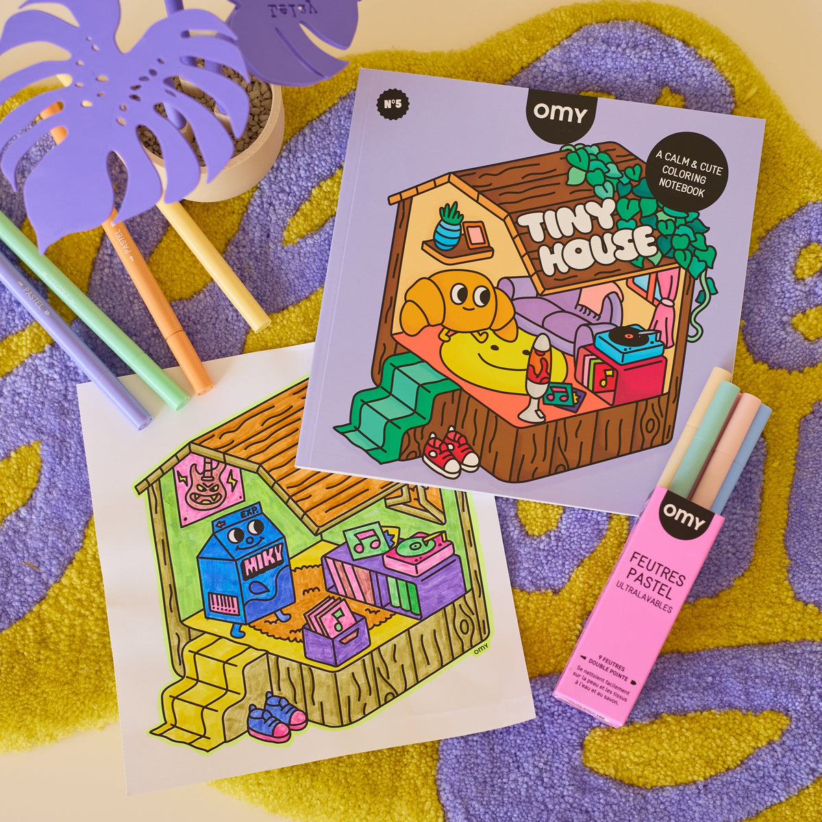 LIBRO COLOREAR OMY COZY ART TINY 2 9,90 HOUSE