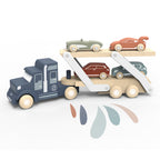 Transportador de coches con coches