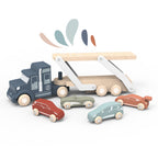 Transportador de coches con coches