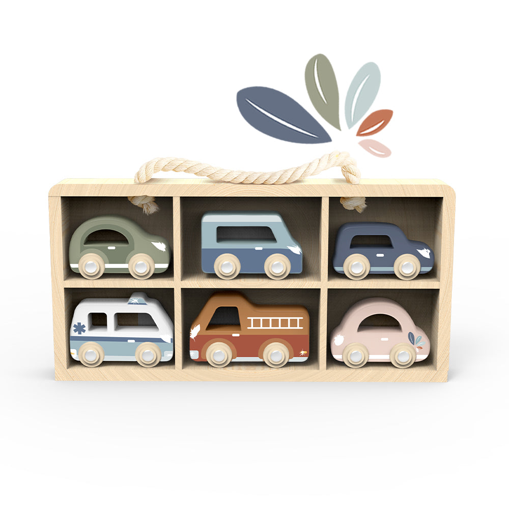 Vitrina de coches con vehículos