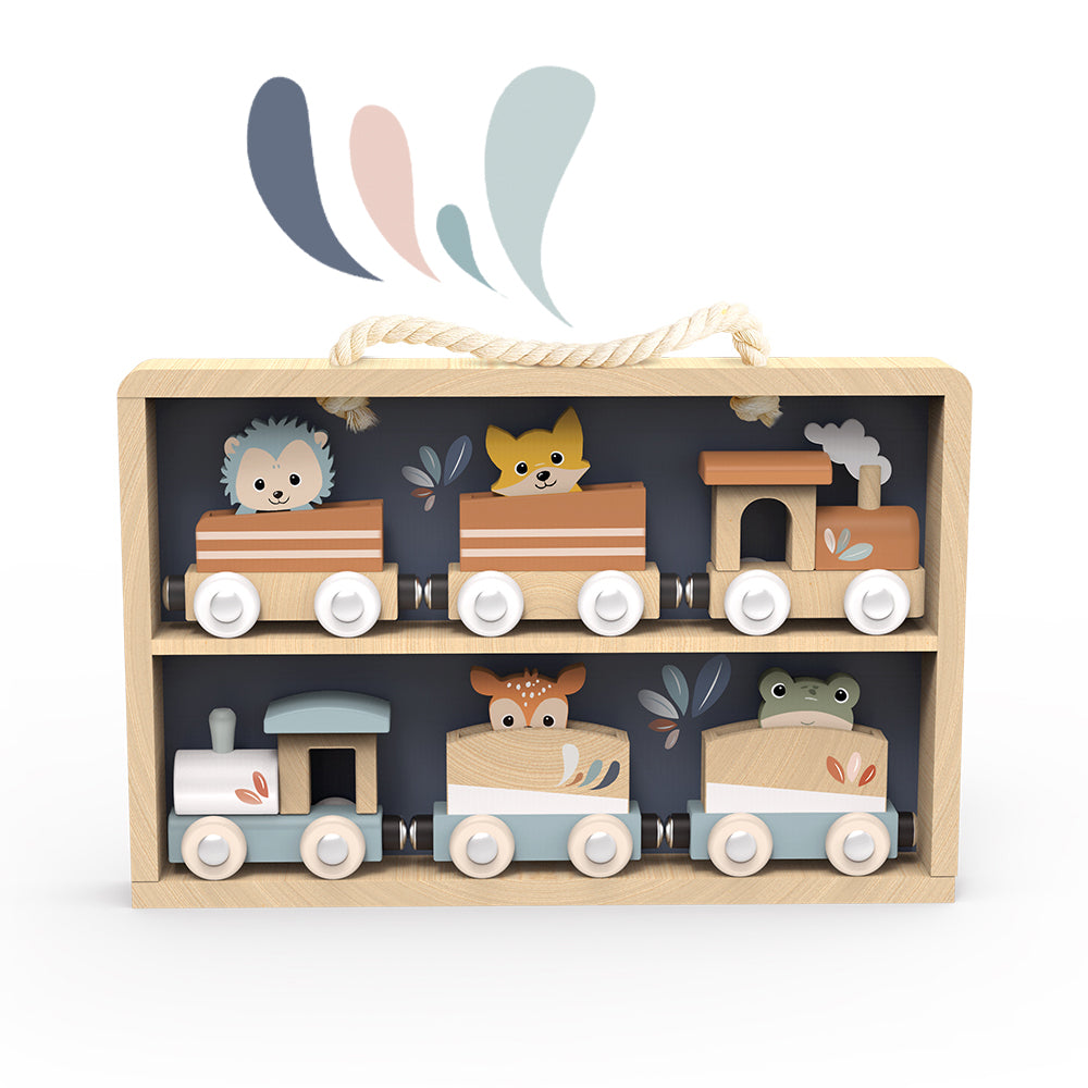 Juego de trenes / vitrina