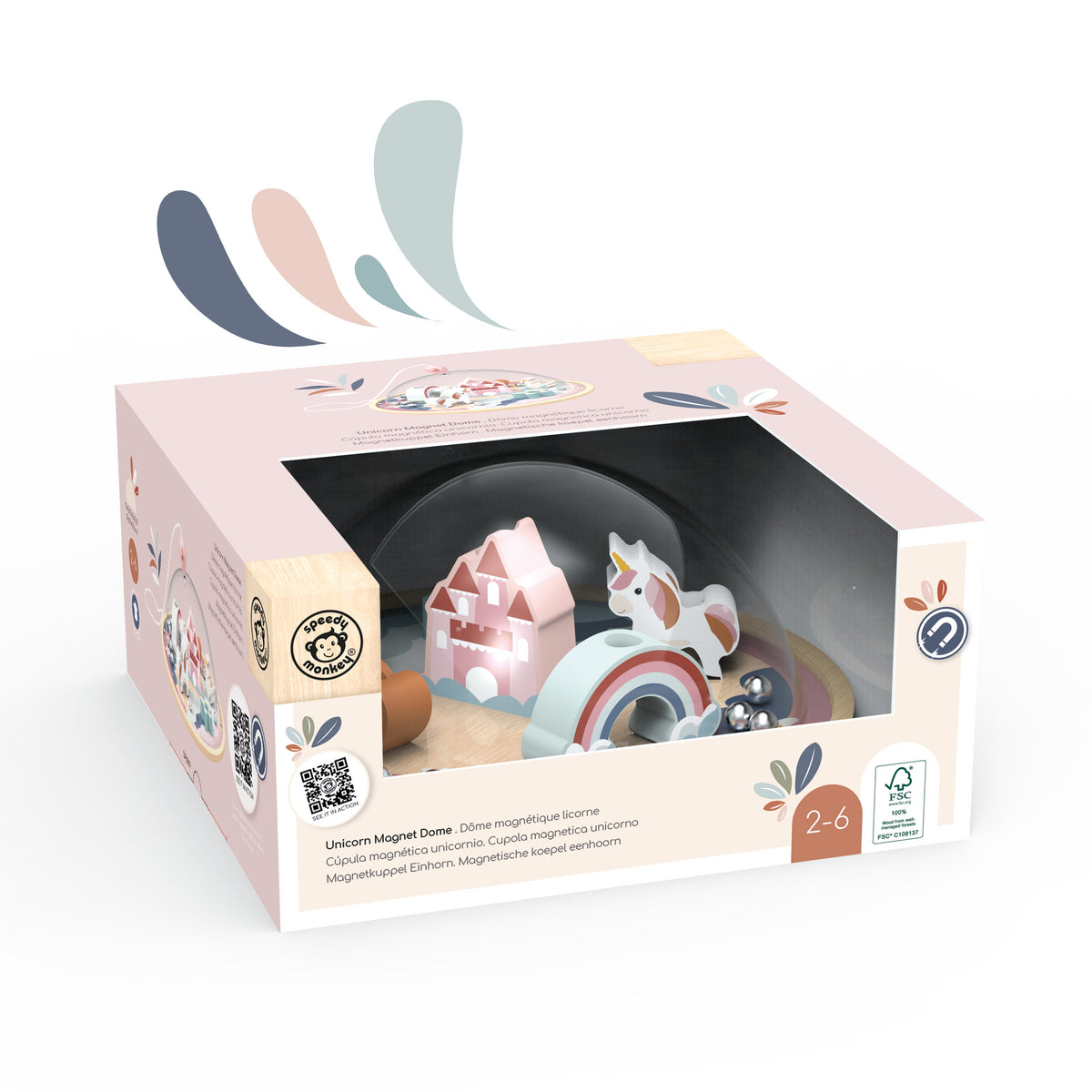 Bola de plexiglás - unicornio