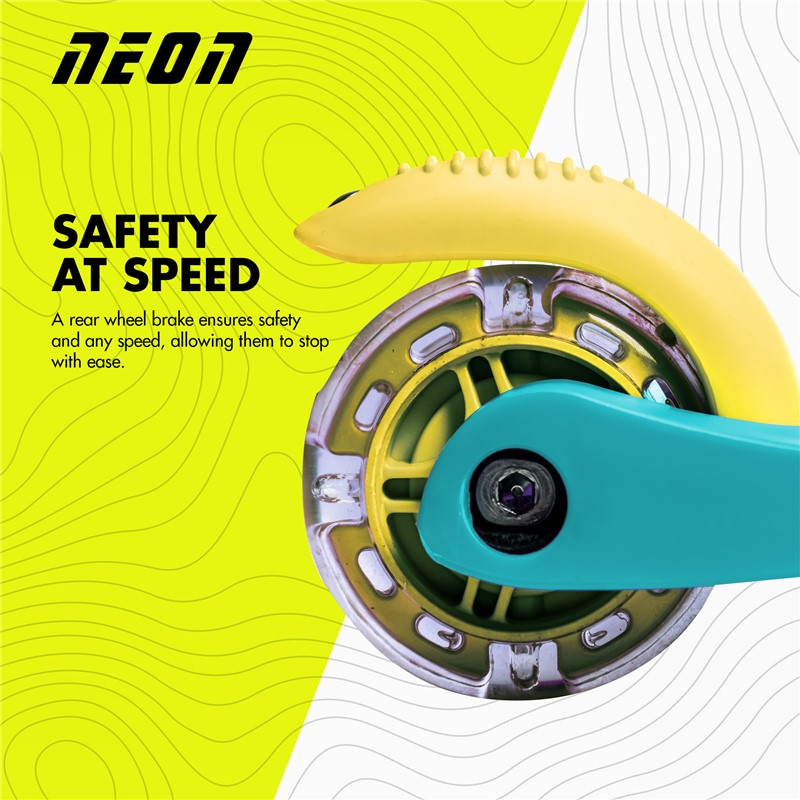 PATINETE NEON BOLT VERDE YVOLUTION