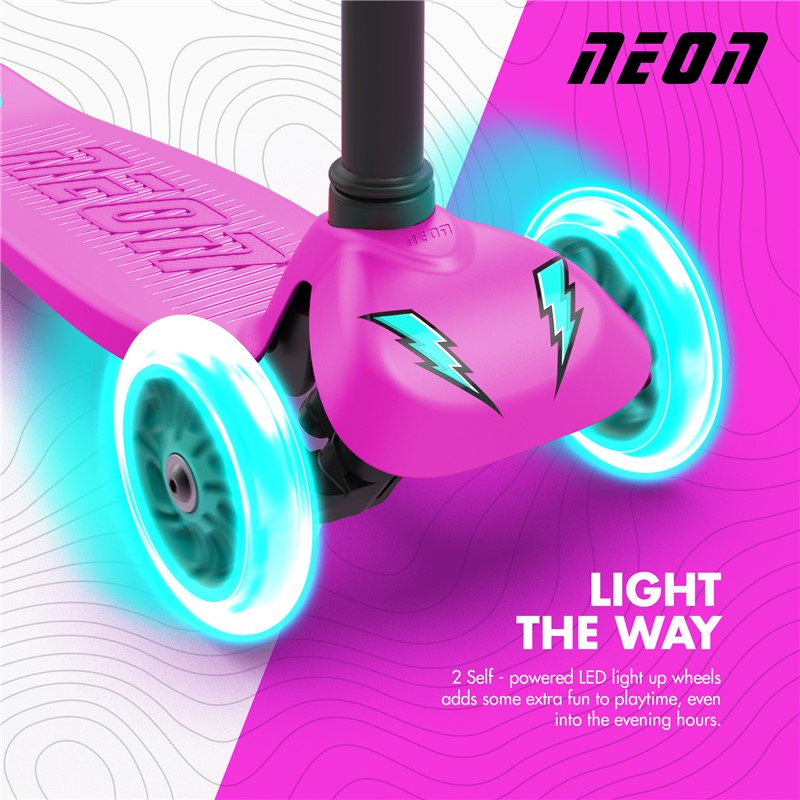 PATINETE NEON BOLT ROSA YVOLUTION