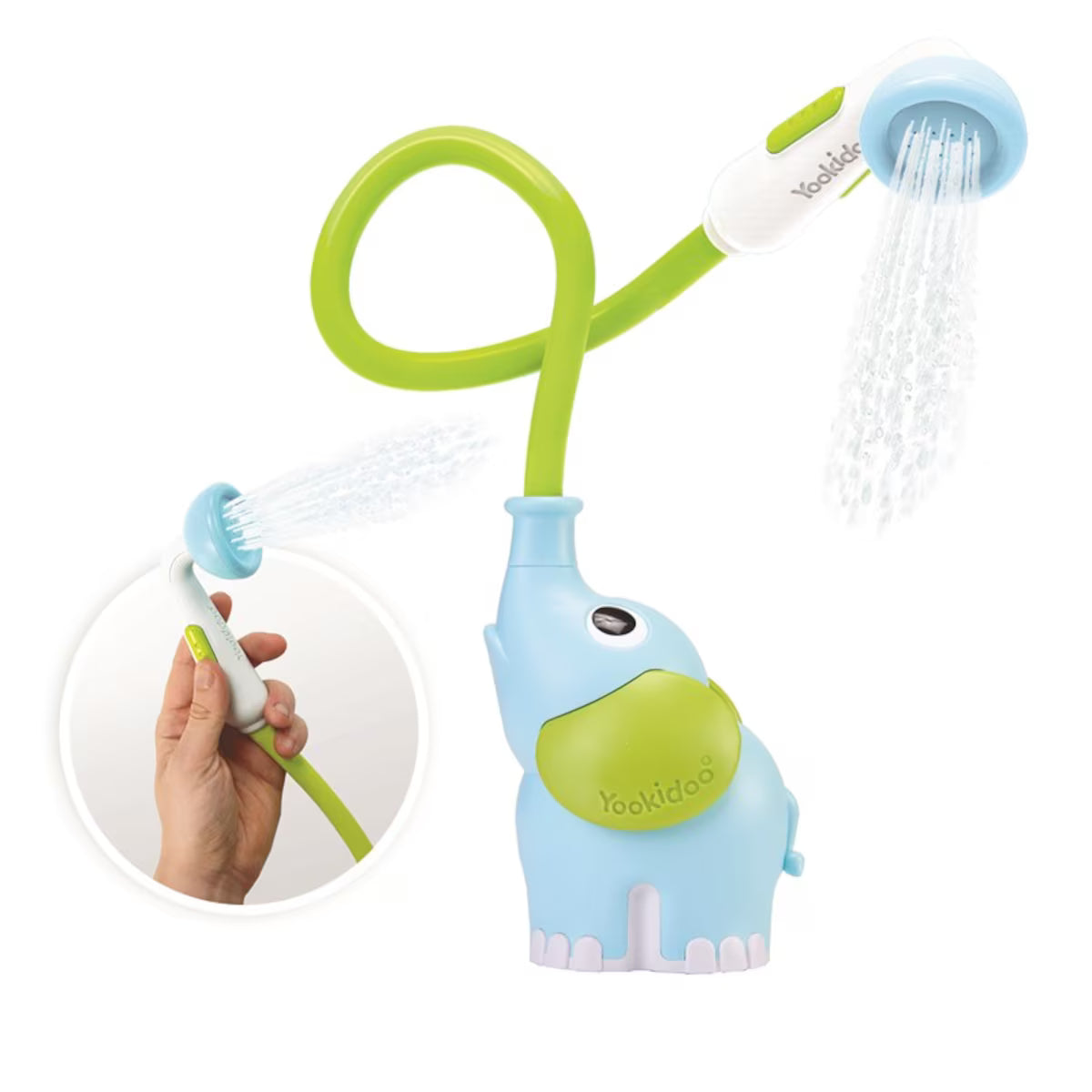 DUCHA BAÑERA ELEFANTE AZUL YOOKIDOO